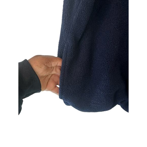 L.L. Bean Men's Blue Mock Neck Outdoor Gorpcore Zip Up Fleece Vest Size XL - Picture 4 of 10